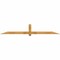 Ekena Millwork Eugene Rough Sawn Timber Gable Bracket, Western Red Cedar, 96"W x 16"H x 2"D x 4"F, 4/12 Pitch GBW096X16X0204EUG00RWR - alternate 1